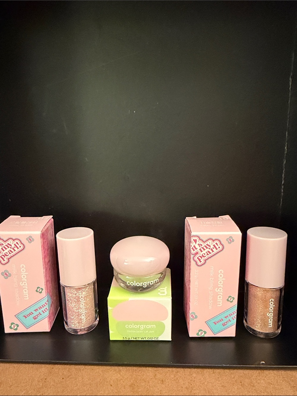 Colorgram Milk Bling Shadow (2) & Tintin Dory Lip Jam Set of 3               005